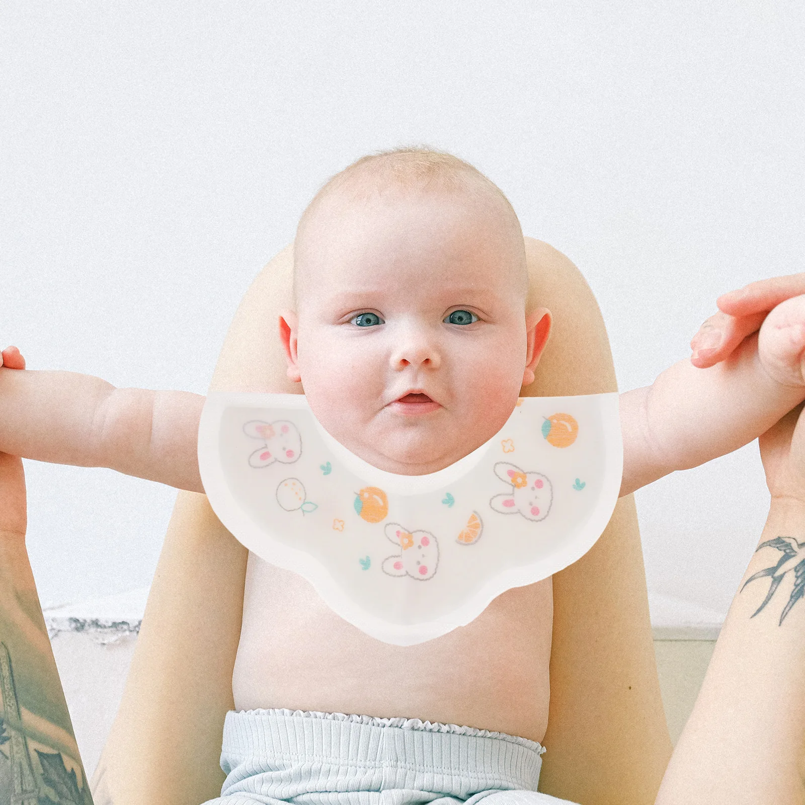 

10 pcs Baby Bibs Disposable Infant Drool Bibs For Newborn Toddler Feeding Protection Individually Packaged Portable Burp Cloths