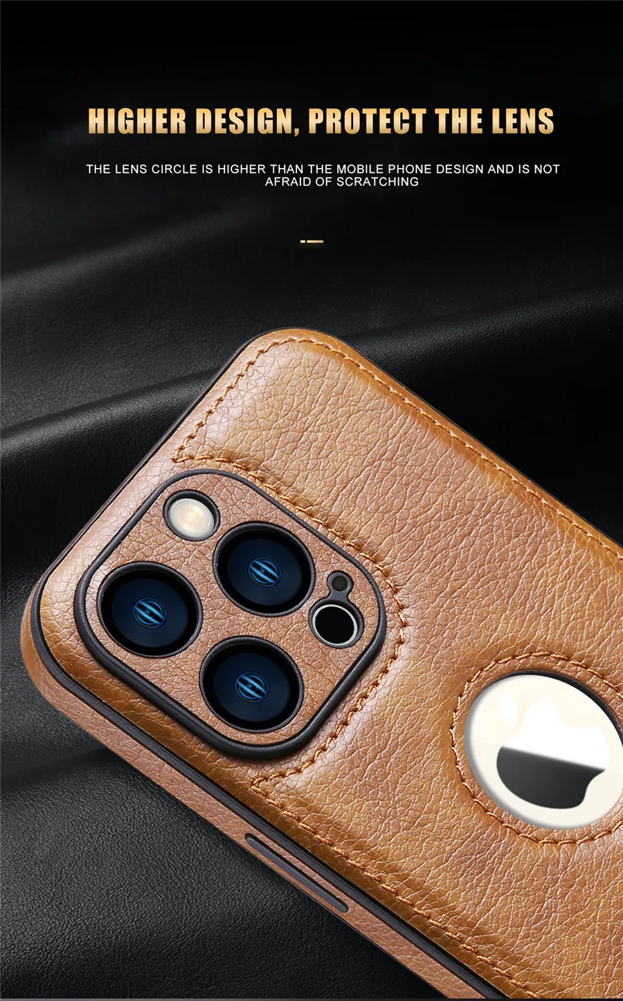 Luxury Leather Case for Apple iPhone 17 18 Pro Max 16e 15 14 13 12 11 16 Plus 18Pro Original Logo Silicone Lens Protect Cover