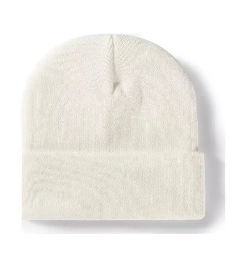 Angepasst Gedruckt Logo Männer Warm Halten Bördeln Kalte Hüte Frauen Outdoor-Mode Vielseitig Einfarbig Einfache Gestrickte Kappen – Detail 11