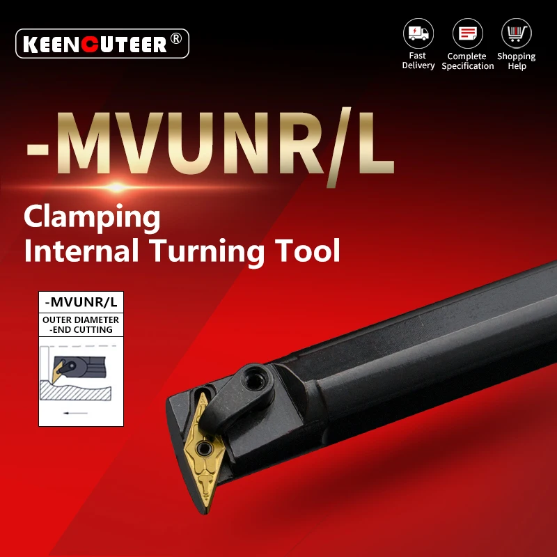 Internal Turning Tool -MVUNR/L S20R-MVUNR S25S-MVUNR S32T-MVUNR S20R-MVUNL Lathe Bar Turning Holder CNC Cutting Tool Cutter Bar