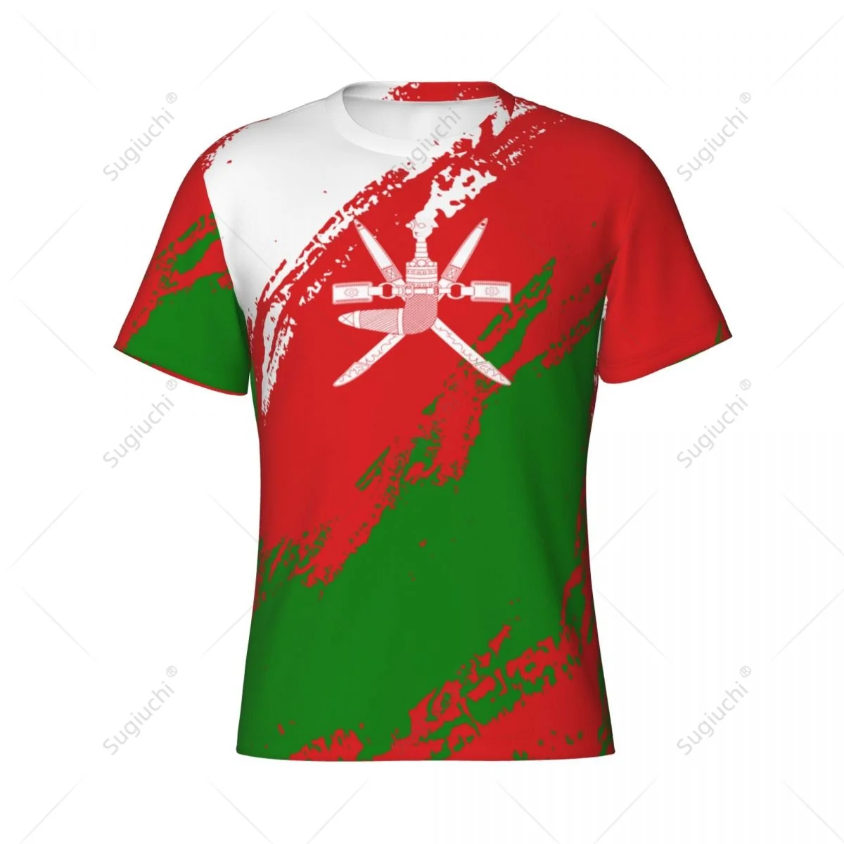 Custom Name Nunber Oman Flag Color Men Tight Sports T-shirt Women Tees jersey For Soccer Football Fans