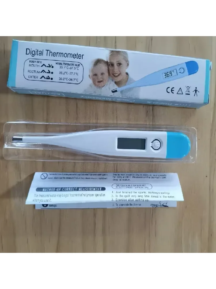 Digital Water Thermometer Accurate Oral and Armpit Temperature Reading Fever Alert Termometer Baby Bath Thermometers