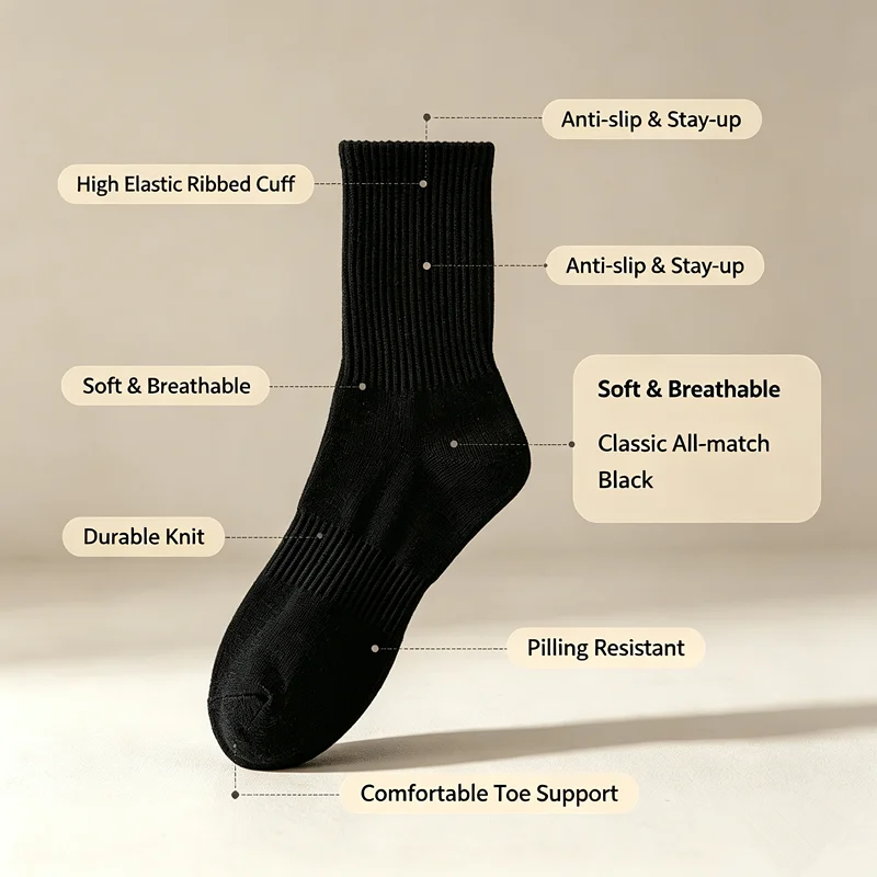 2 pary męskich sportowych skar – Athletic Sock Cushion recenzja i cena