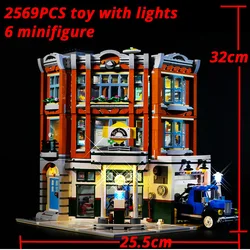 2569 PCS Corner Garage Building Blocks Bricks Toys For Kids Birthday Christmas Gift Compatible 10264 15042