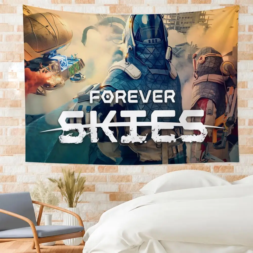 Forever Skies Tapestry House Bedroom Living Bar Garden Microfiber Decoration Background