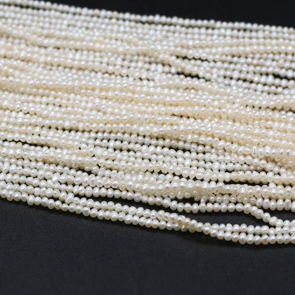 2-2.5mm Natural Zhuji Freshwater Pearl Beads Loose Tiny White Pearl Bead for Jewelry Making Diy Necklace Bracelet Accessoires