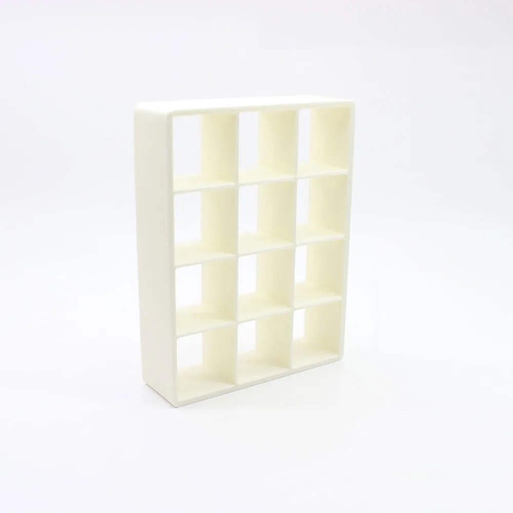 1/12 Scale Dollhouse Storage Box 4/8/12 Grids Plastic Miniature Furniture Shelf Multicolor Doll House Scene Model Doll House