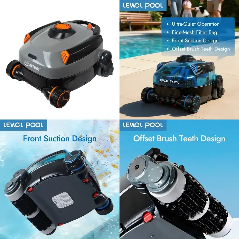 STROVAN LEWOL POOL NF11 Automatic Pool Robot Cleaner IPX8 High Efficiency Rechargeable Battery Hot Spring Swimming Pool Hotel