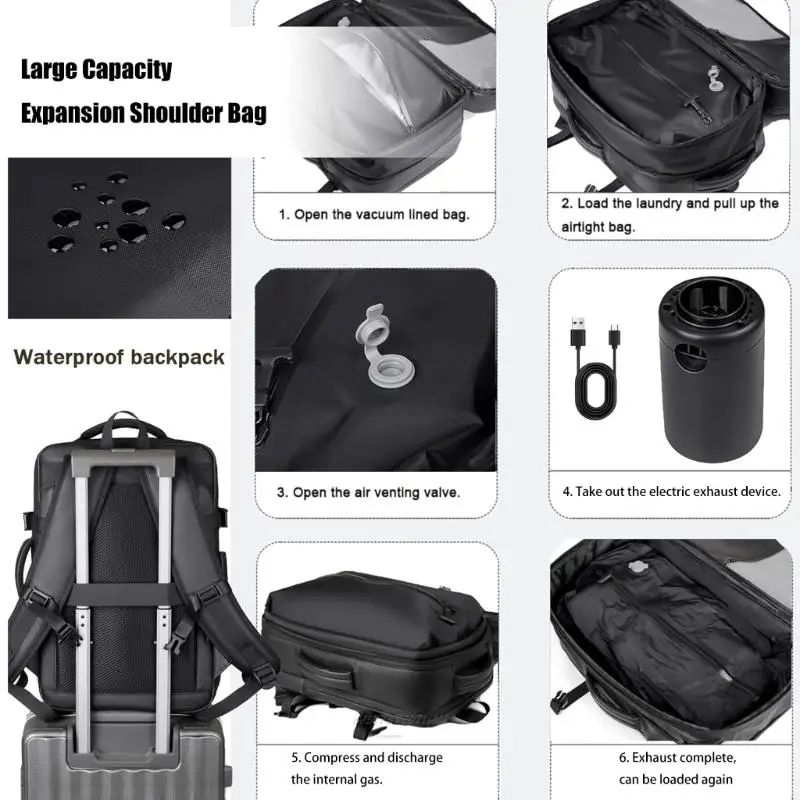 

X5XA Деловой рюкзак со съемным плечевым ремнем Быстросохнущие многослойные организационные карманы Сумка для ноутбука для на