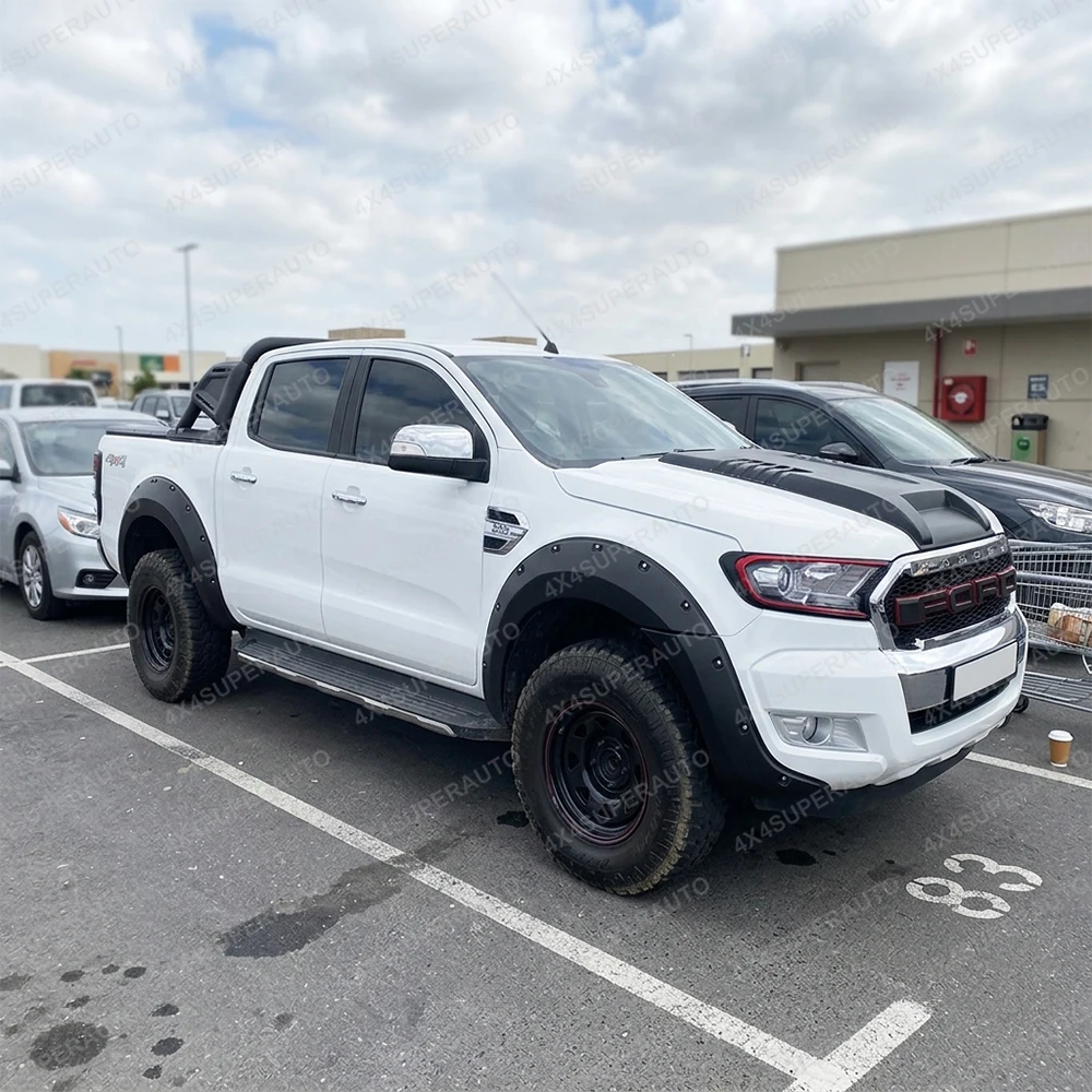 Rivet Style Fender Flares for Ford Ranger Wildtrak XLT XL LIMITED T6 T7 2012-2018 Wheel Arch Extensions Off-road Fenders