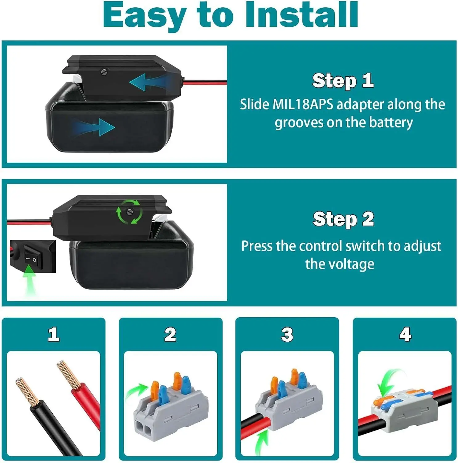 

Преобразователь напряжения MT18APS DC 18В в 12В для аккумуляторов Makita 18В, адаптер для прикуривателя, адаптер для Power Wheel, автомобильный адаптер