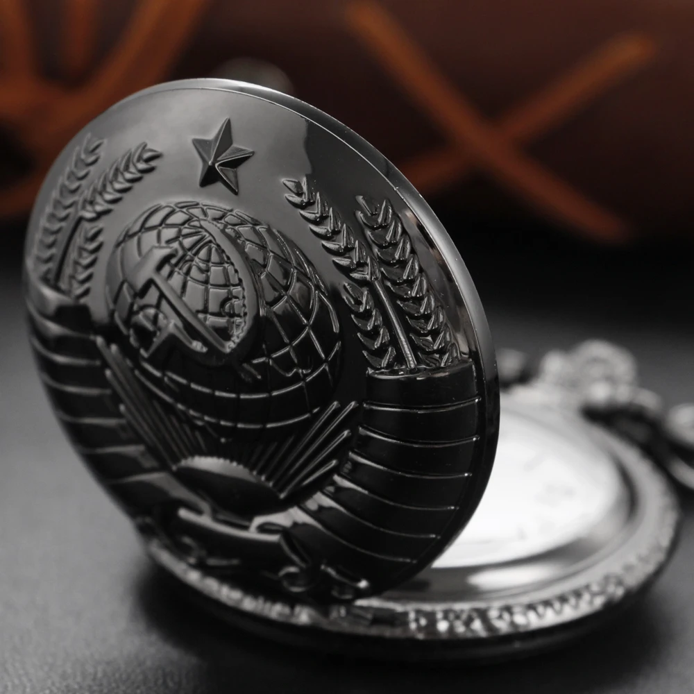 Orologio da taschino al quarzo con pietra preziosa del tempo dell'emblema del partito della stella repubblicana. Ciondolo per collana con articolo singolo, miglior regalo per uomini e donne