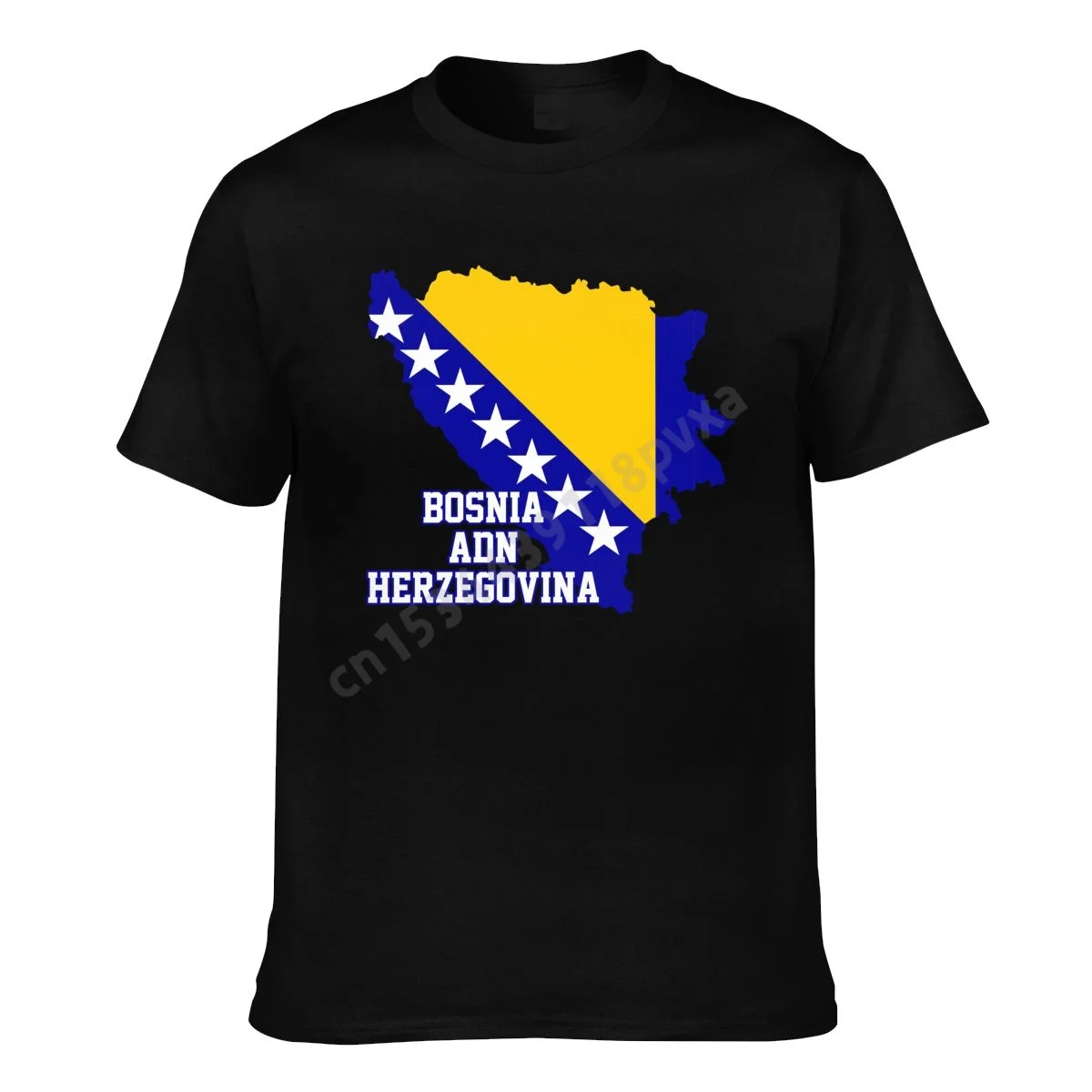 Bosnia And Herzegovina Flag Country Map IT'S IN MY DNA Men Women T-shirt Boys Tees T Shirt Hip Hop Tshirts XS-5XL 100% Cotton