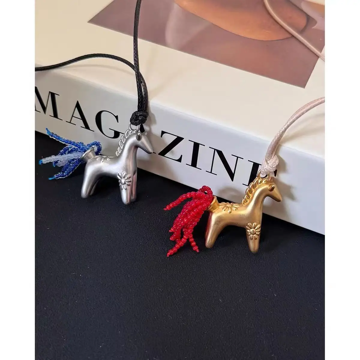 

Hot-selling new Little horse fringe Necklace Light Luxury Design Versatile Accessory for Women Gift For Birthday