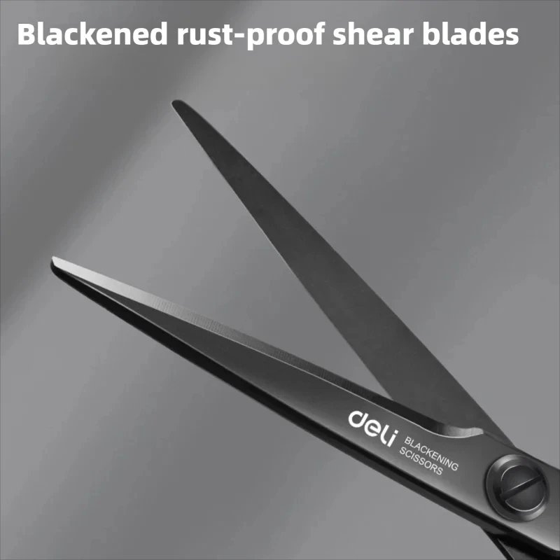 ديلي مقص وعاء من الستانليس ستيل الأسود 210/175 مللي متر مكتب القرطاسية المنزل المطبخ المقصات القاطع أداة القطع #5