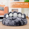 Cozy Comfy Pet Dog Bed Paw Shape Warm Dog Bed Cushion for Your Furry Friend Fluffy Dog Bed Cat Mat Deep Sleeping Warm Thickened 1