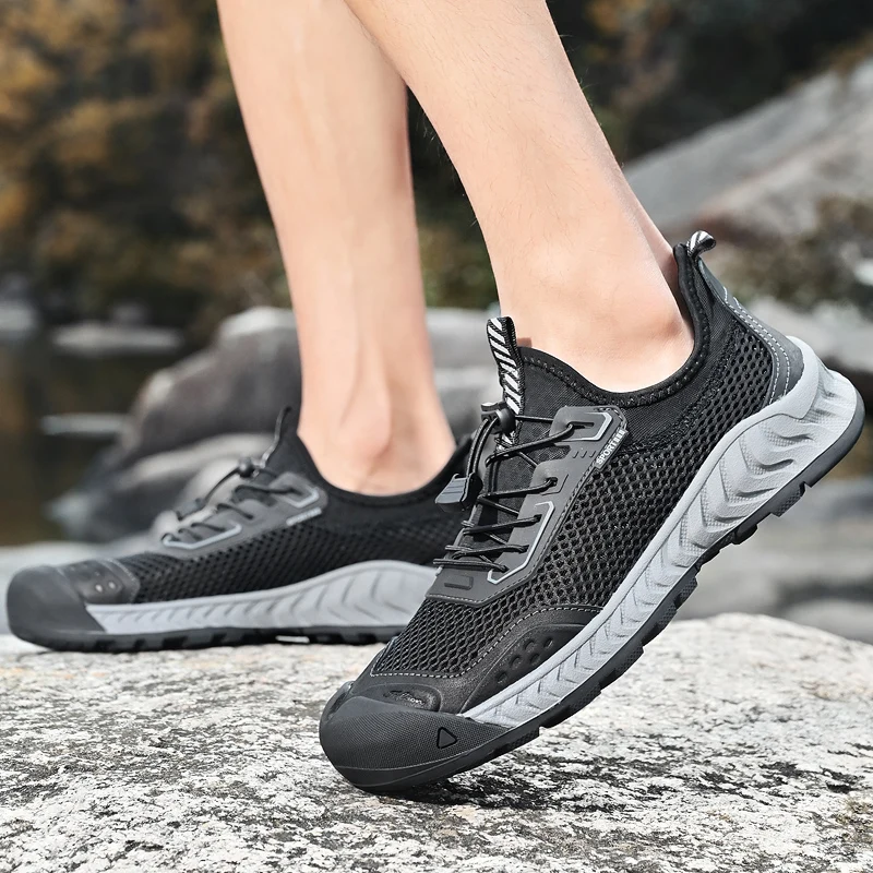 

2025 Summer Trendy Outdoor Sports Leisure Shoes Lightweight Comfortable Commuting Work Shoes Versatile Men's Driving Shoes