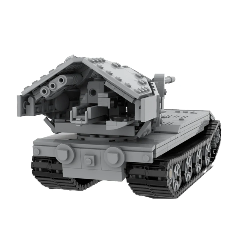 Military Vehicle Series WT Auf E-100 V2 Tank MOC Building Block Collection Experts DIY Model Education Puzzle Brick Toys of Gift