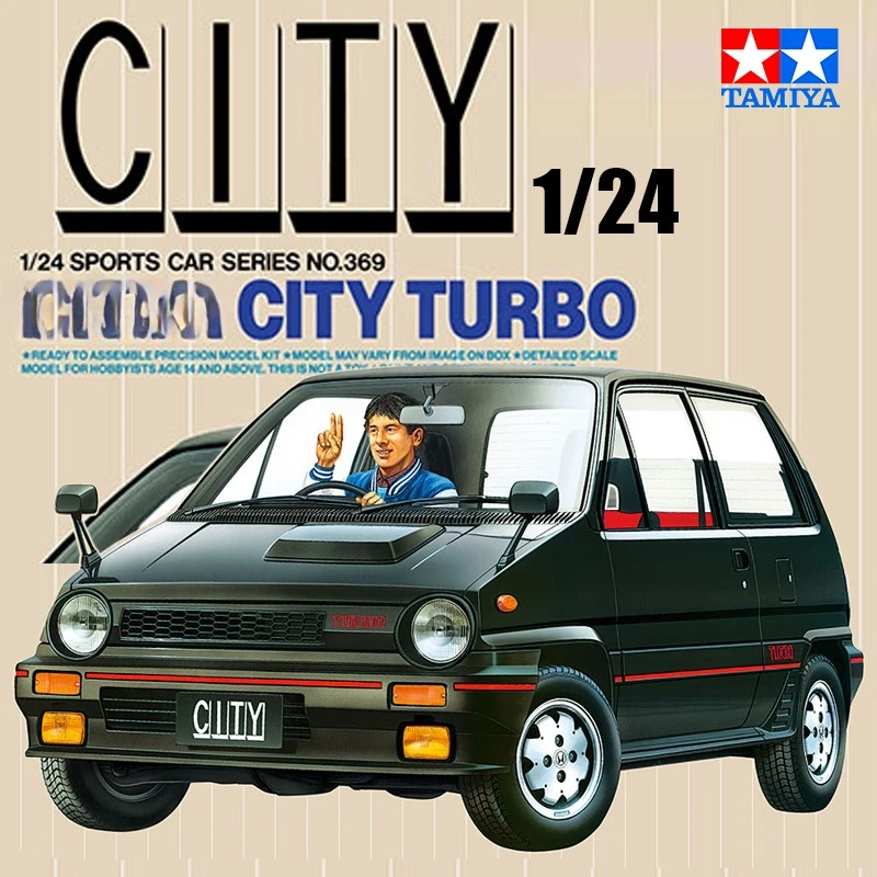 

TAMIYA Plastic assembly car scale model kit 24369 City Sidi Turbo1982 with motorcycle 1/24 toy DIY collection gift