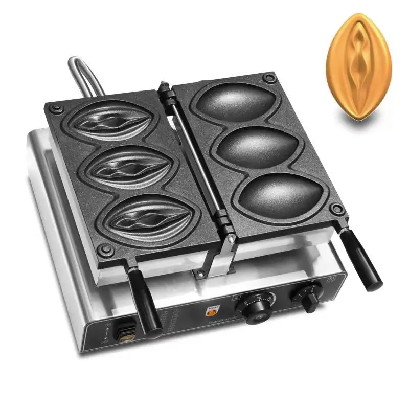 Commercial 3pcs waffle maker no stick pussy waffle machine 110V 220V waffle bake oven