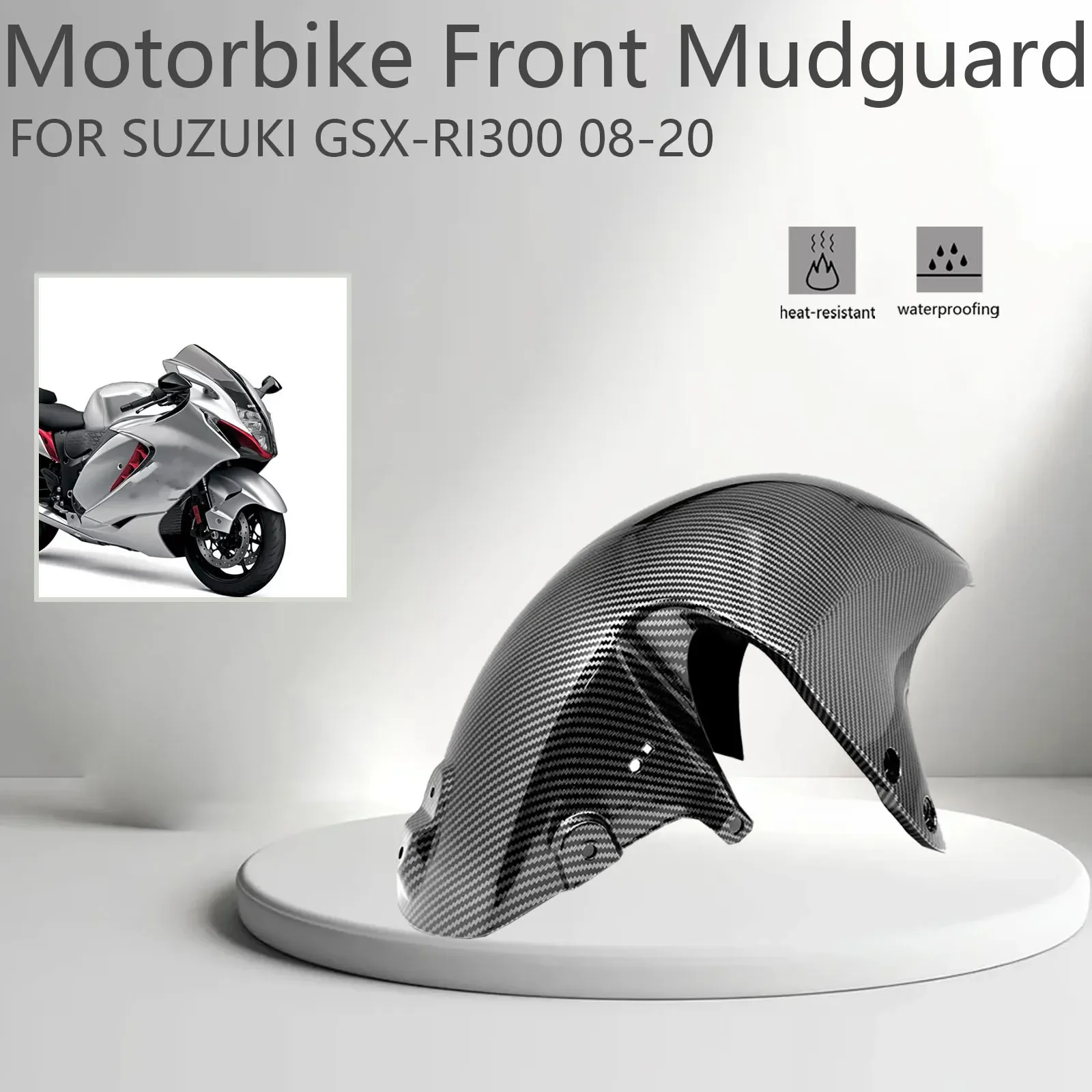 

Для Suzuki GSXR1300 Hayabusa GSX1300R GSX-R1300 gsx1300 r 2008-2020 ABS карбоновое переднее крыло мотоцикла брызговик обтекатель