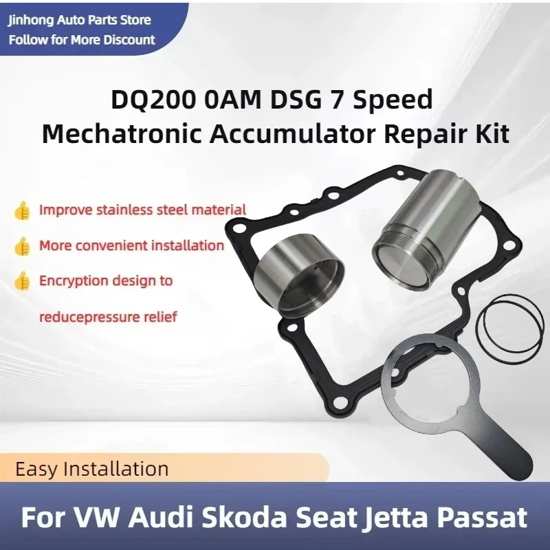 Dq200 0am dsg7 kit de reparo do corpo da válvula de transmissão de 7 velocidades acumulador mecatrônico aprimorado para vw audi skoda oem 0am325587f