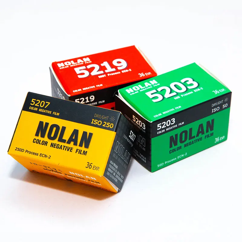 1Roll Nolan 5207 5219 5203 35mm color film roll negative film ECN2 processing iso 250/500/50 36EXP/roll