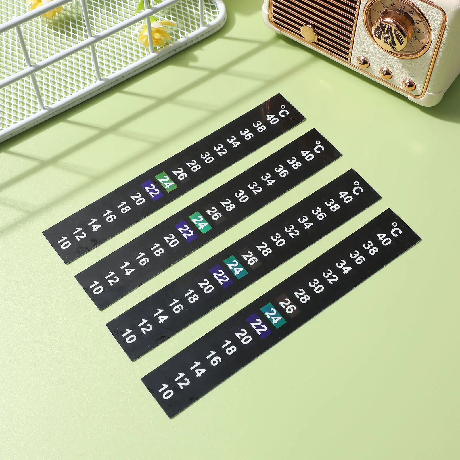 

Thermometer Sticker for Fish Tank Aquarium Digital Thermometer Strip Easy Read Temperature Indicator Beer Brewing