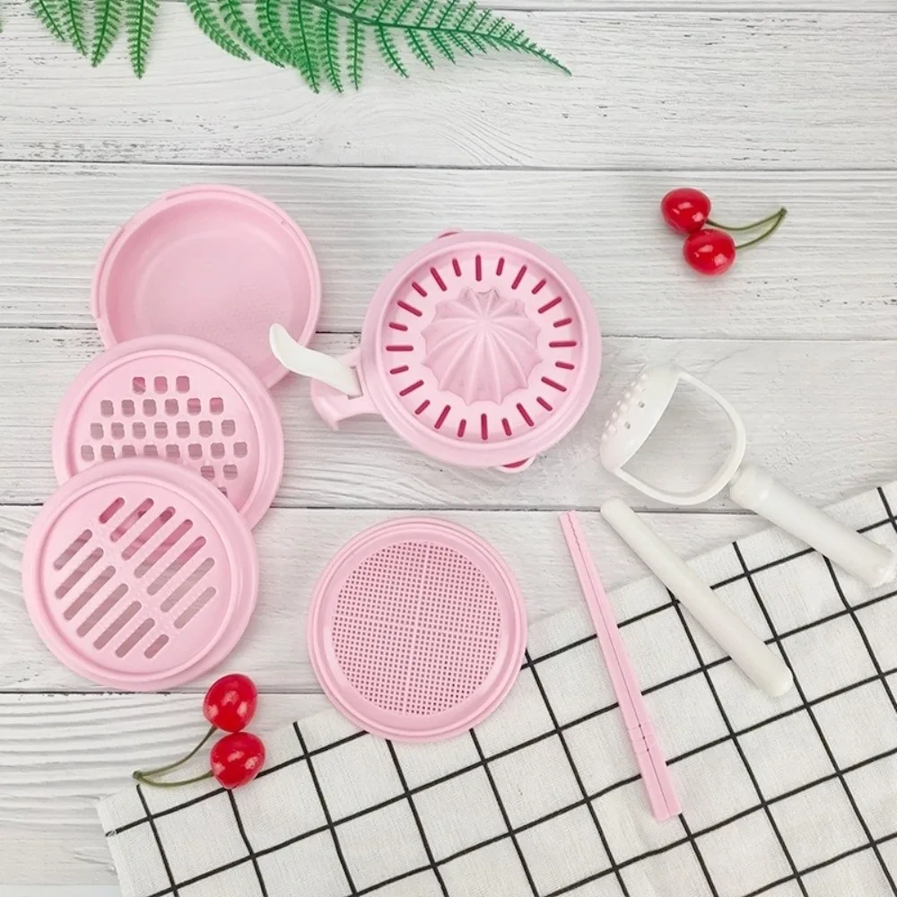 Solid color Baby Food Grinding Bowl Handmade Multifunctional Fruit Puree Grater Manual Operation Easy to Use Vegetables Grinder