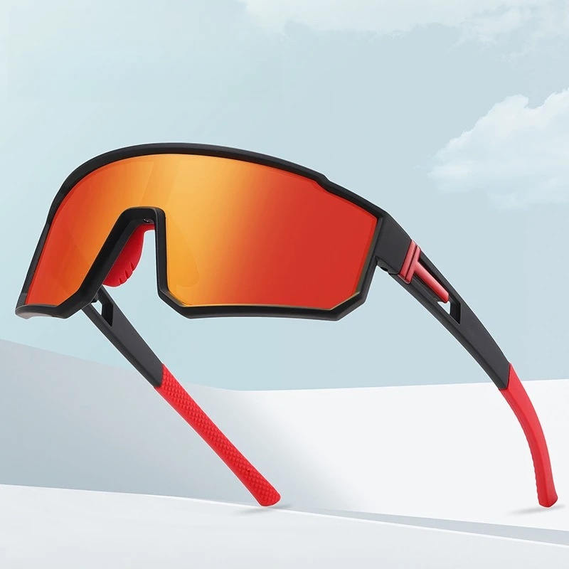 

New Sports Glasses Sunglasses Fashion Polarized Colorful Cycling Glasses Men's One-piece Sunglasses Outdoor Sunglasses