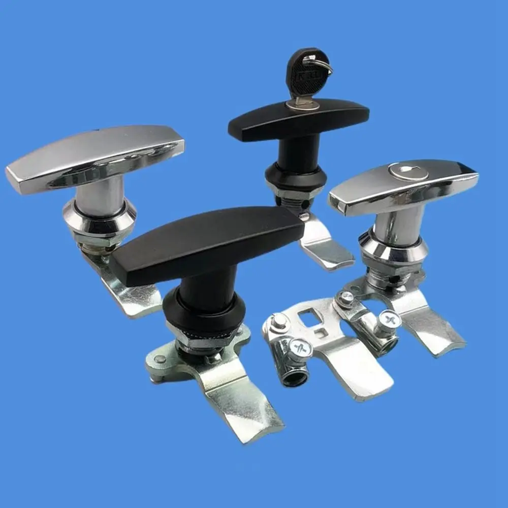 New Zinc Alloy Handle Lock Fixing Mechanical T Shape Lock Hardware Multifunctional Cabinet Door Lock Cabinet Door