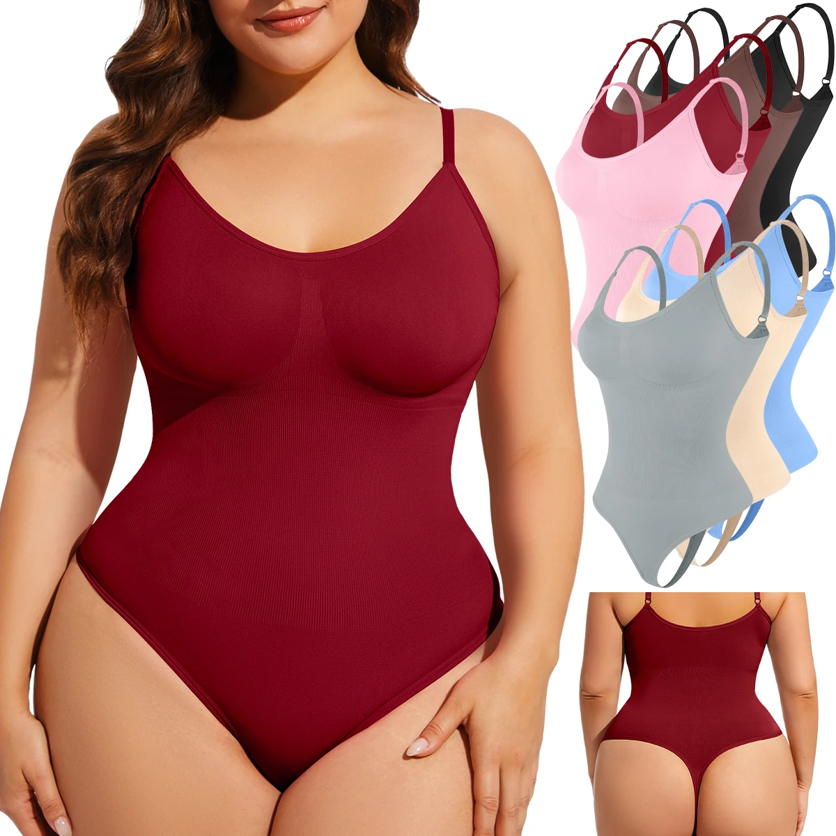 

Bodysuits Shapewear Women Full Body Shaper Tummy Control Hip Butt Lifter Corset Thigh Reductive Slimming Waist Trainer Underwear