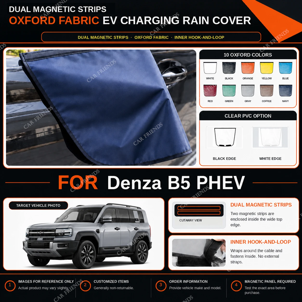 capa-de-chuva-para-carregamento-de-veiculos-eletricos-denza-b5-phev-oxford-com-tiras-magneticas-duplas-impermeavel-para-carregamento-externo