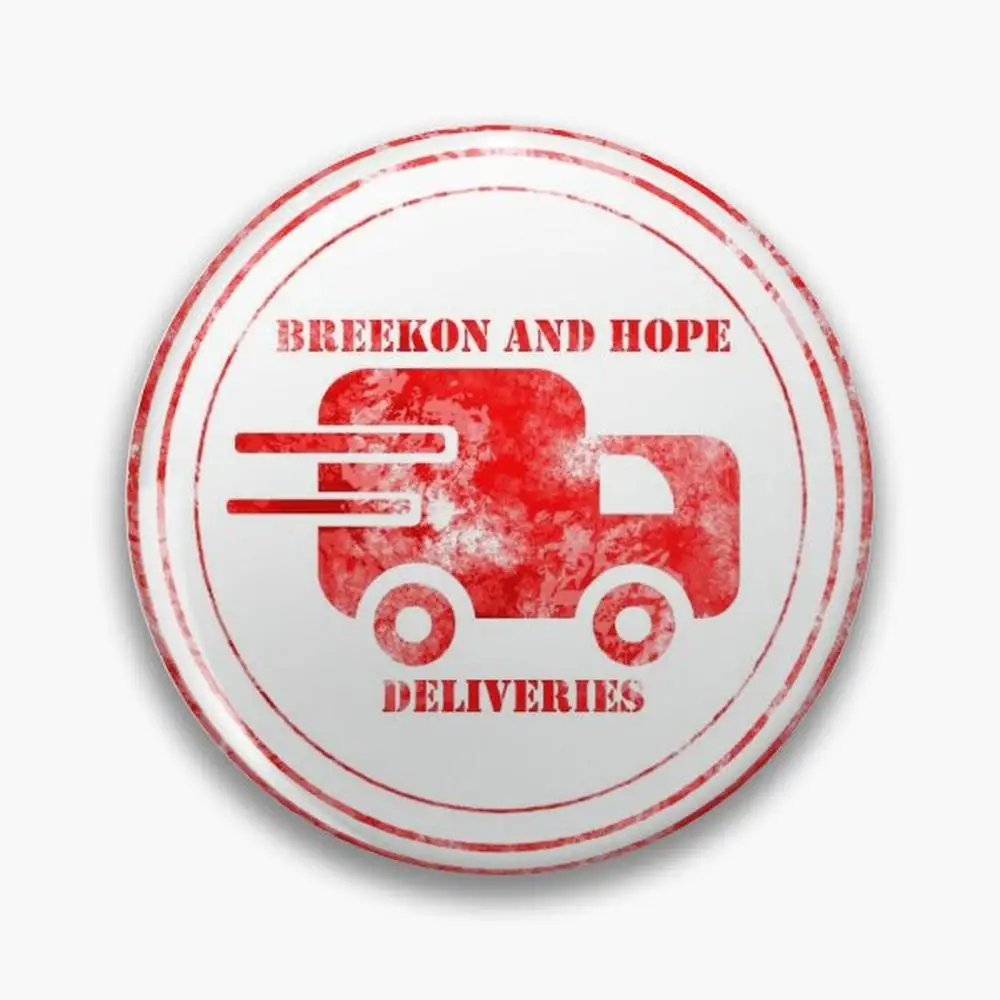 Breekon and Hope deliveries stamp Pin Buttons Brooches  Jewelry Accessory Customize Brooch Fashion Lapel Badges