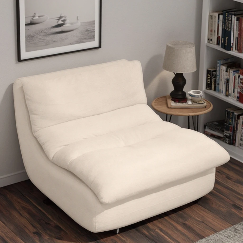 

Velvet Cloud Fabrics Single Seat Compressed Packing Sofa Relax Lazy Floor Compressed Chairs