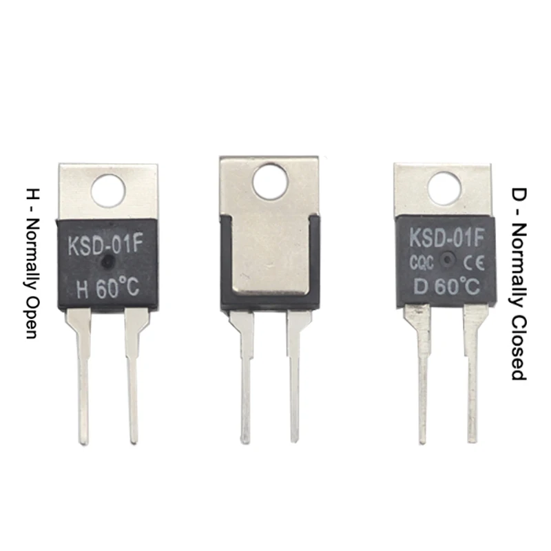 【5PCS】KSD-01F Temperature Switches Normally Open H And normally Closed D 40 degrees - 135 degrees