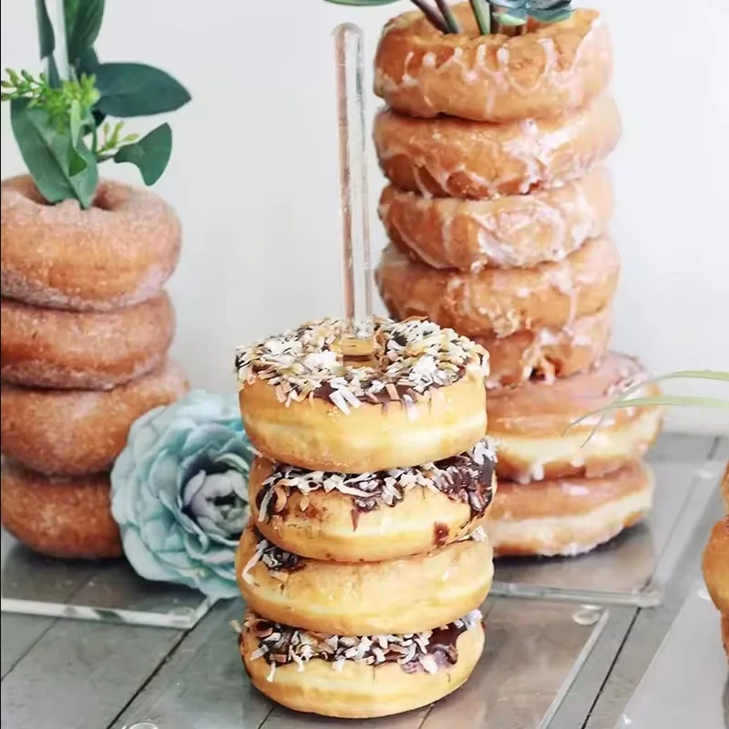 

Прозрачная акриловая подставка для воздушных шаров, комплект подставок для пончиков, бублики, десертный стол для украшения свадьбы, дня рождения, вечеринки