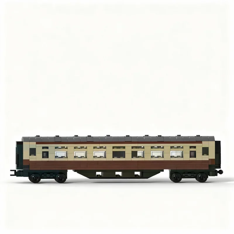 386pcs MOC 4 Wide BR Corridor Carriage Chocolate Creator Model Building Blocks Architecture Toy Festival Gift Idea Education