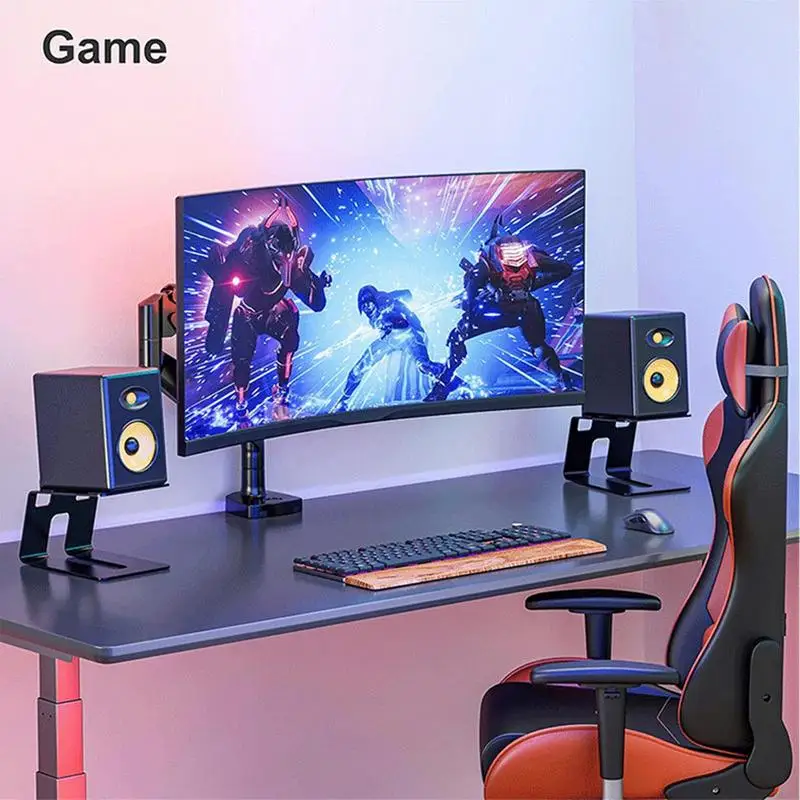 

Desktop Speaker Stands 2pcs Desk Speaker Stands Bookshelf Speaker Stand Stable Speaker Stand Pair Studio Speaker Stands For