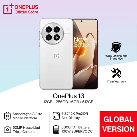 2025 New OnePlus 13 Global Version AI Smartphone Snapdragon 8 Elite 6000mAh Battery 50W AIRVOOC Wireless Charge NFC