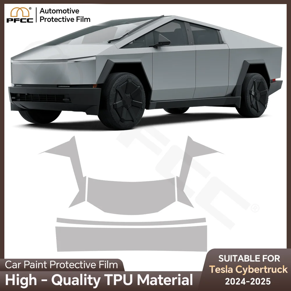 

PPF For Tesla Cybertruck 2024 Color Changing Film DIY Color Anti-Scratch Paint Protection Film Percut PPF Vinyl Resistant Cover