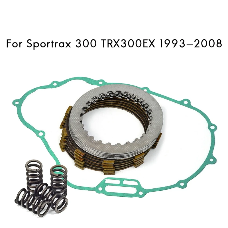 

Clutch Kit Clutch Friction Plates Heavy Duty Springs & Cover Gasket For Honda Sportrax TRX300EX 1993-2008