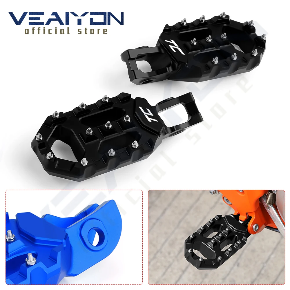 For Hus TC 85 125 250 TC85 TC125 TC250 2018 - 2021 2022 Motorcycle accessories CNC Aluminum Foot Pegs Pedals FootRest Footpegs