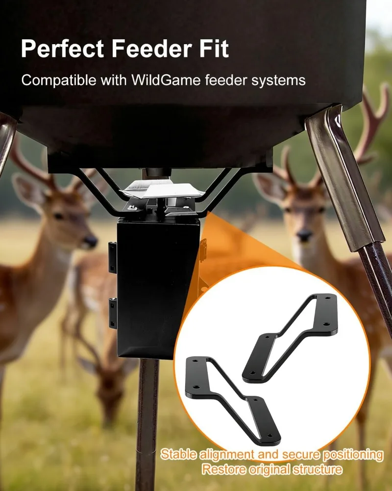 2/4pcs Replacement Leg Support Bracket Compatible with WildGame Feeder Leg Support Frame