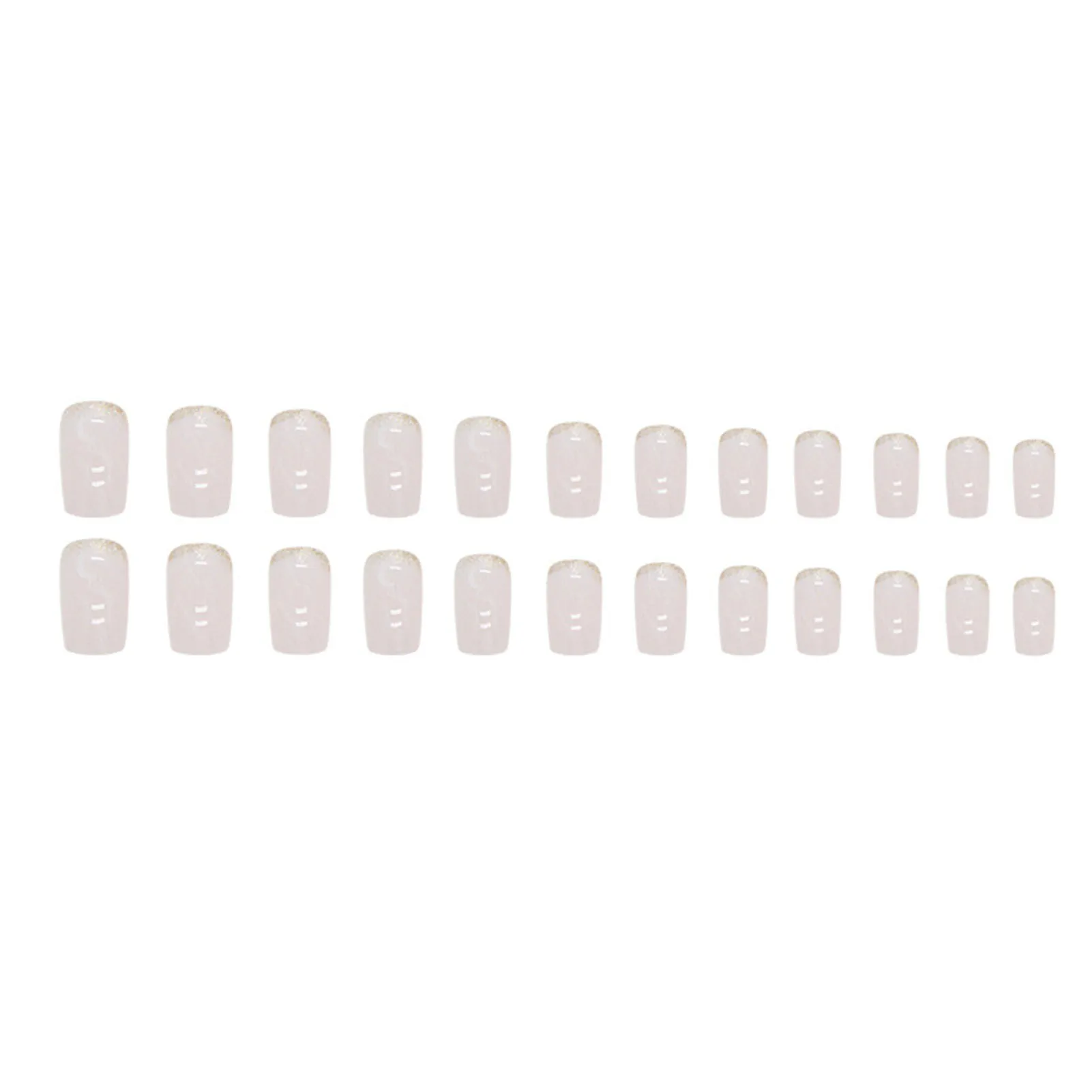 Setting Square False Manicure Natural Unbreakable Nail Simple Wear for Stage Performance Wear