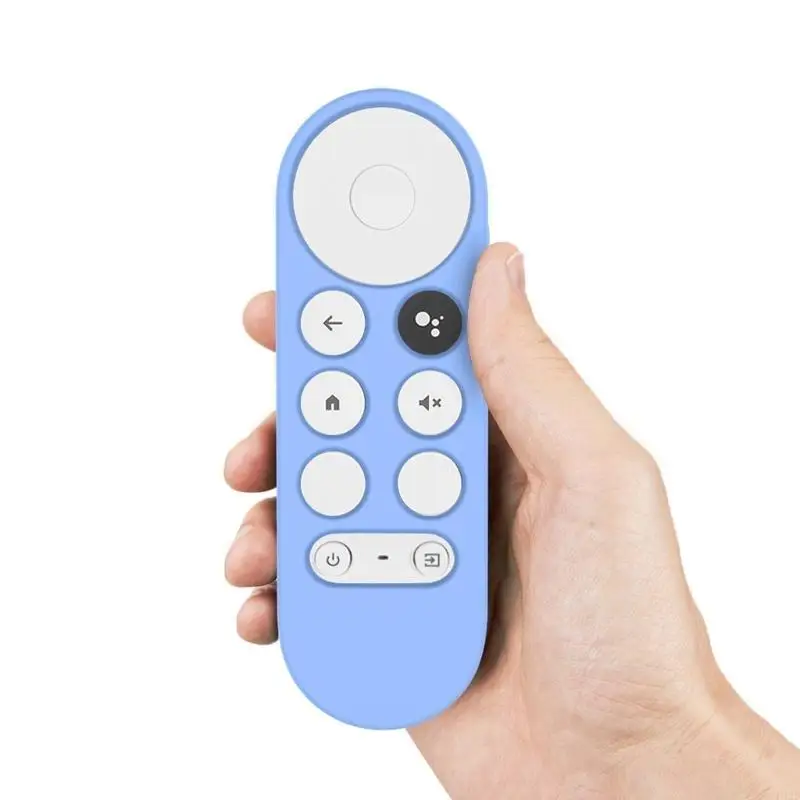 F42D Replacement Remote Cover Silicone for Case Sleeve for Chromecast 2020 Voice Remote Controller view 4