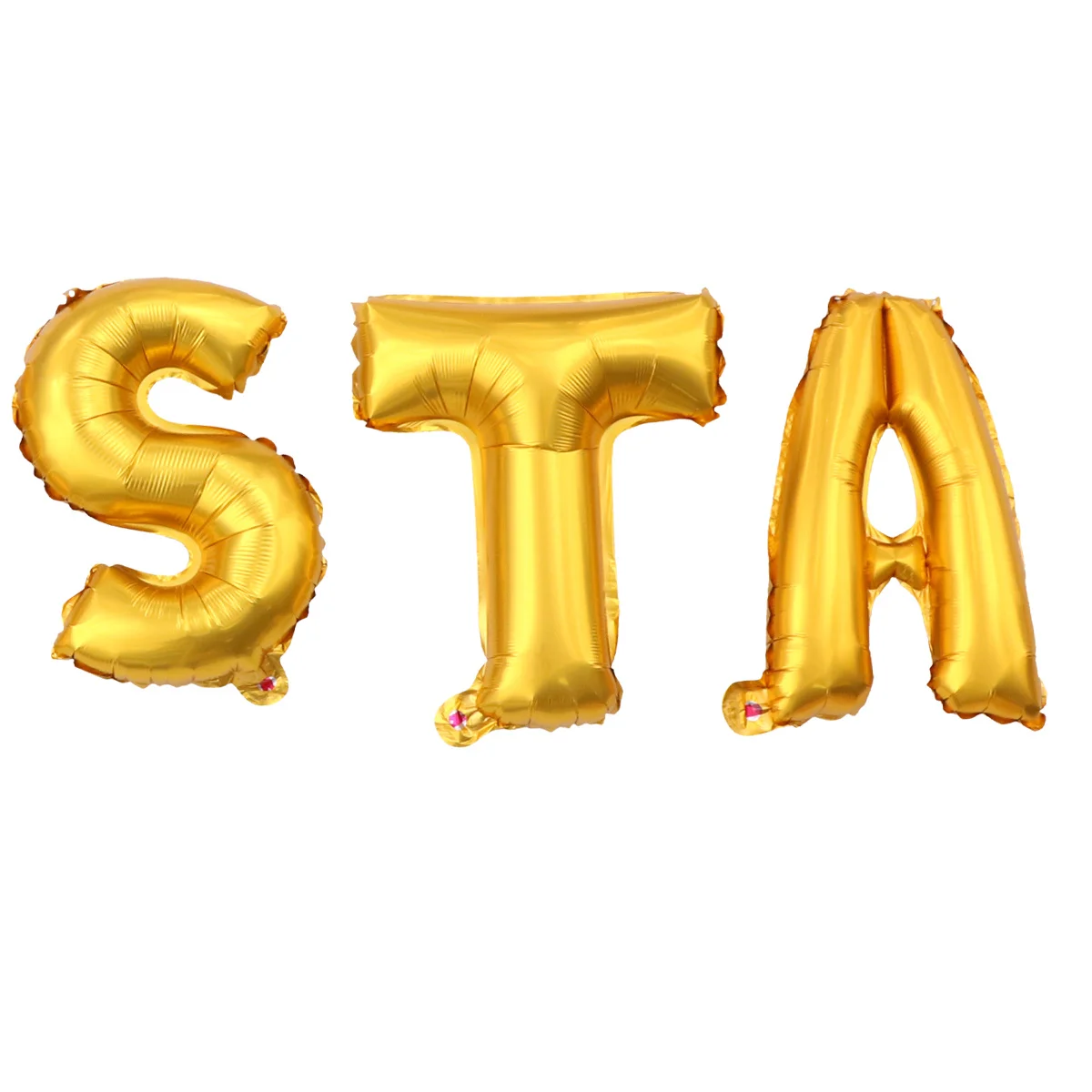

1Set Golden Letter Balloons Stylish Festival Decoration Creative Design Aluminum Foil Balloons Balloon Decor