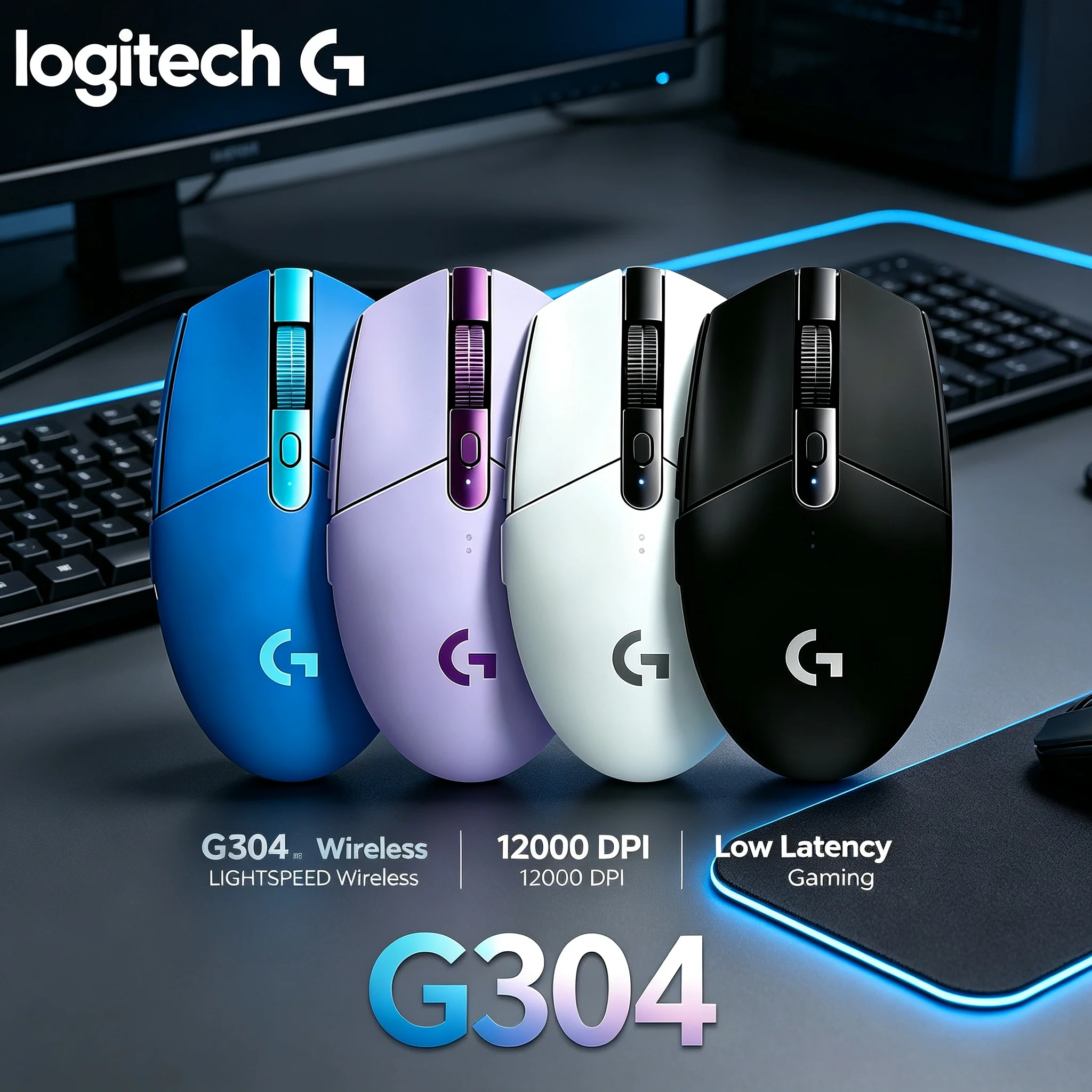 Genuine Logitech G304 Wireless Gaming Mouse High DPI 6 Programmable Buttons Optical Game Mice