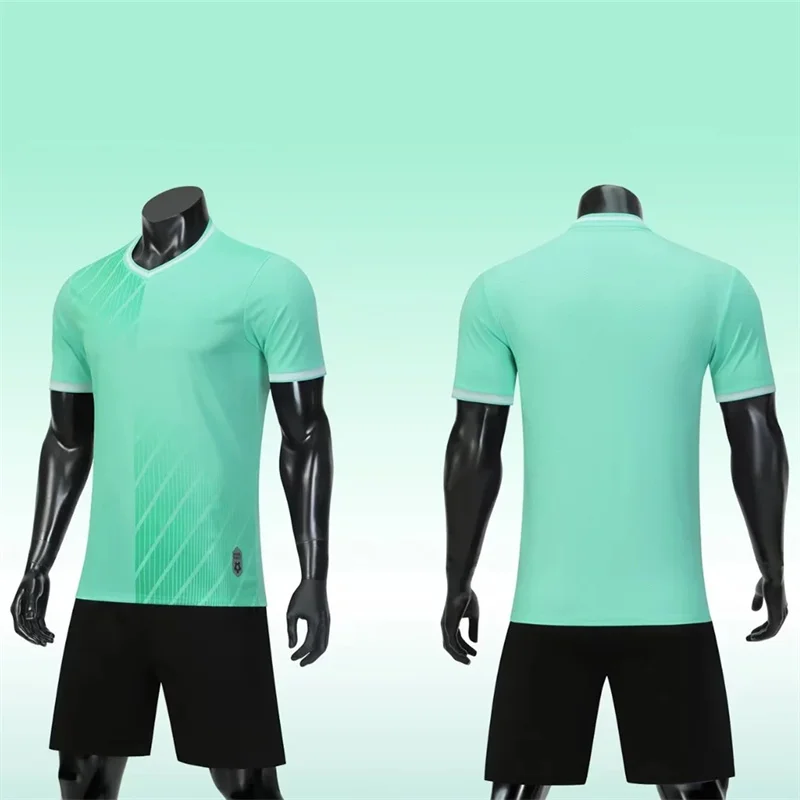 الجملة مخصص لكرة القدم جيرسي بارد الرجال فريق ارتداء قصيرة الأكمام مجموعة كرة القدم الموحدة