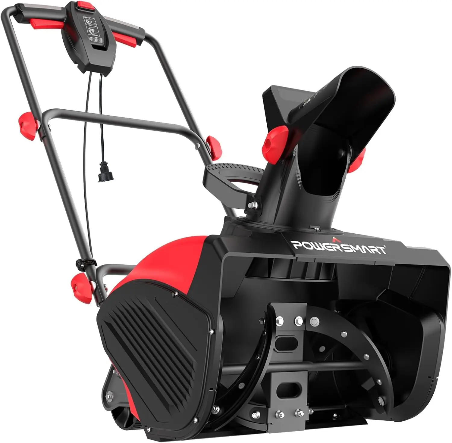 18-Inch Corded Snow Blower, Electric Snow Thrower with 15-Amp Motor, 30' Throwing Distance